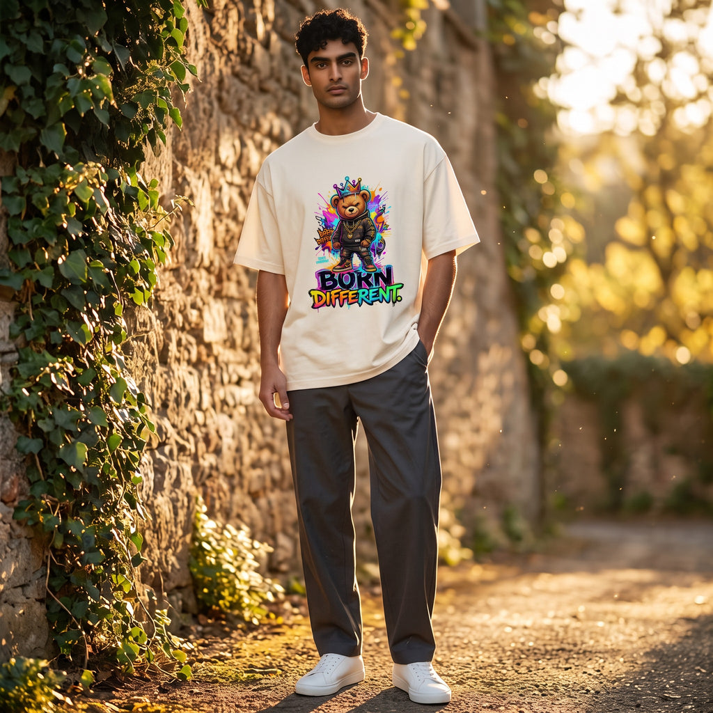 Shirt - Born different - korte mouw - katoen