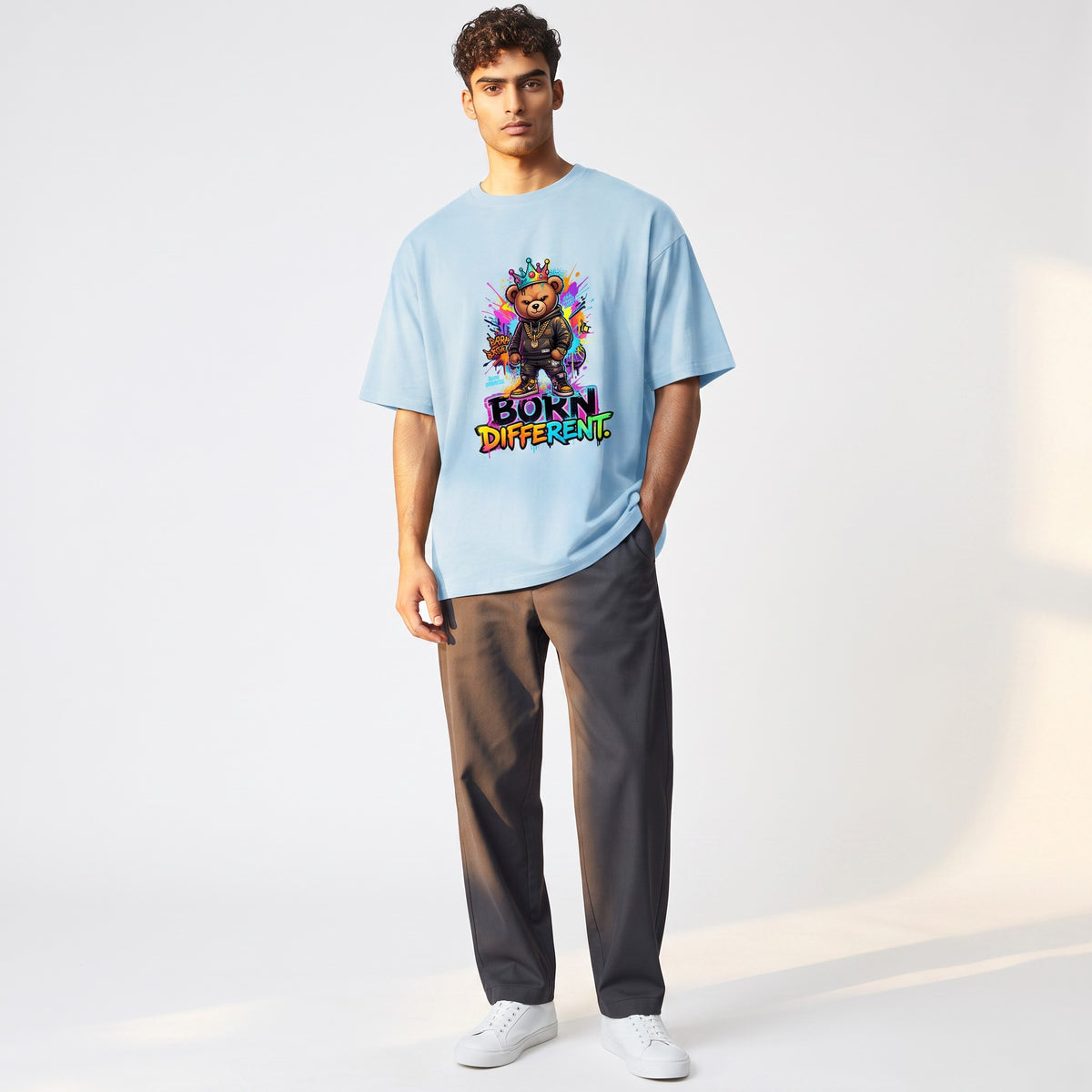 Shirt - Born different - korte mouw - katoen
