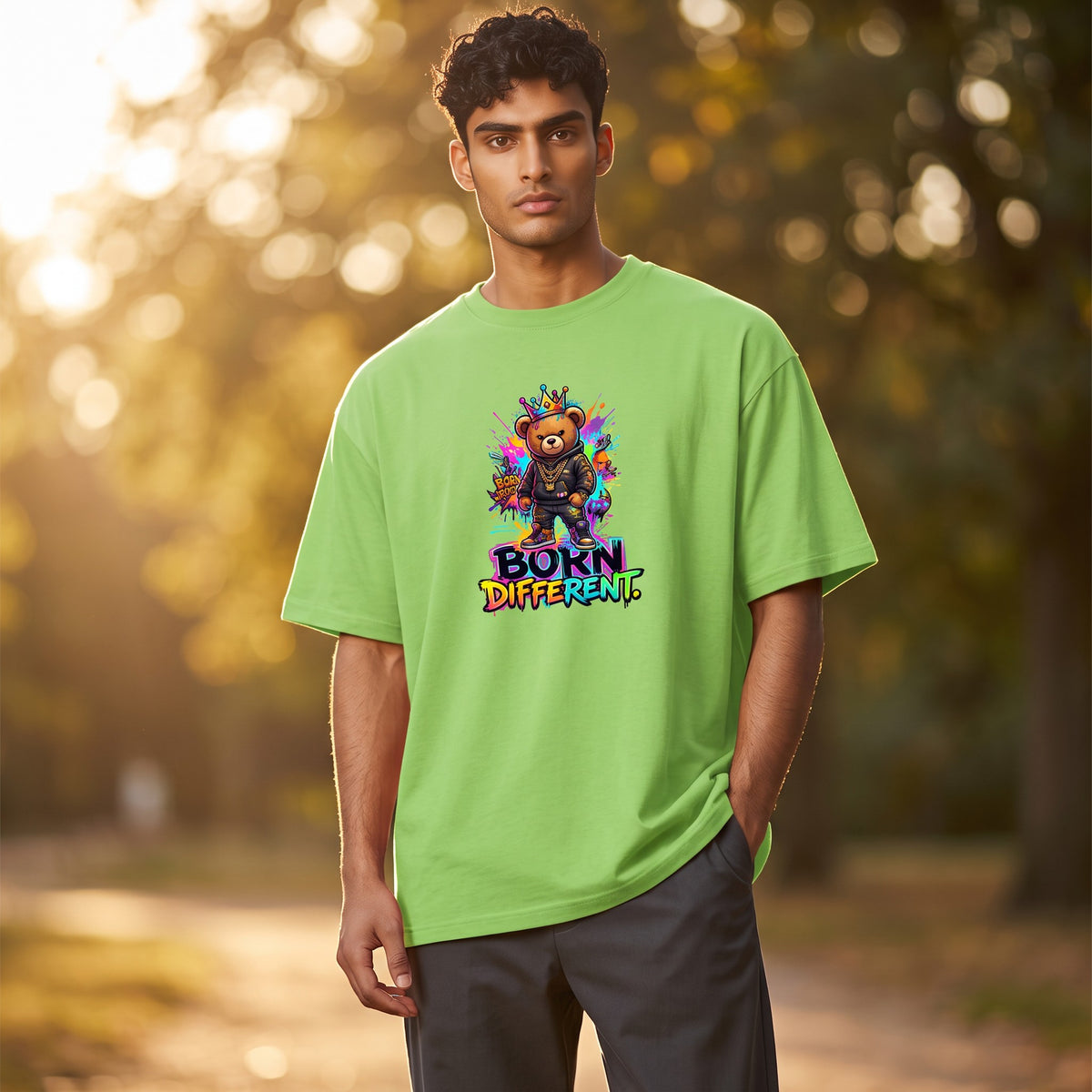 Shirt - Born different - korte mouw - katoen
