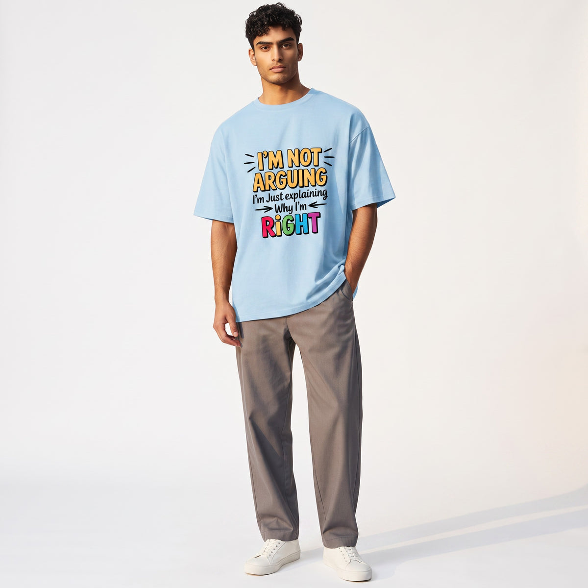 Shirt met korte mouw - I am right - katoen - comfortabel