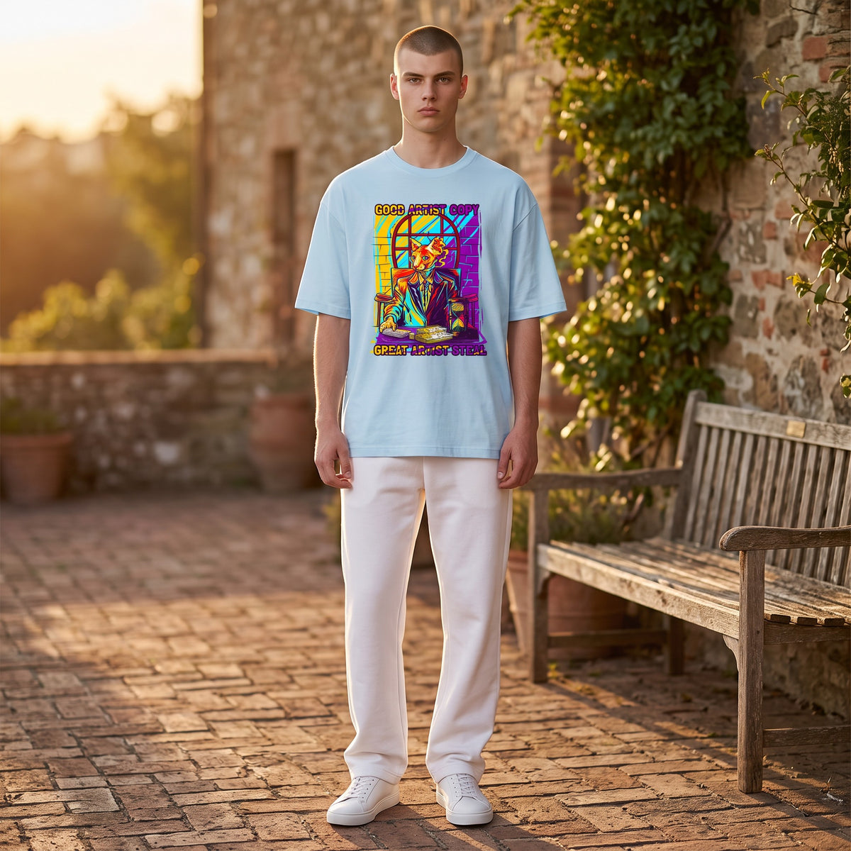 Shirt - Goed artist - katoen-korte mouw-comfortabel
