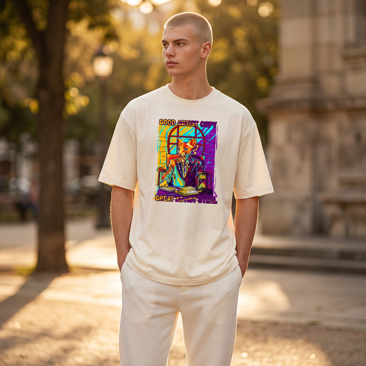 Shirt - Goed artist - katoen-korte mouw-comfortabel