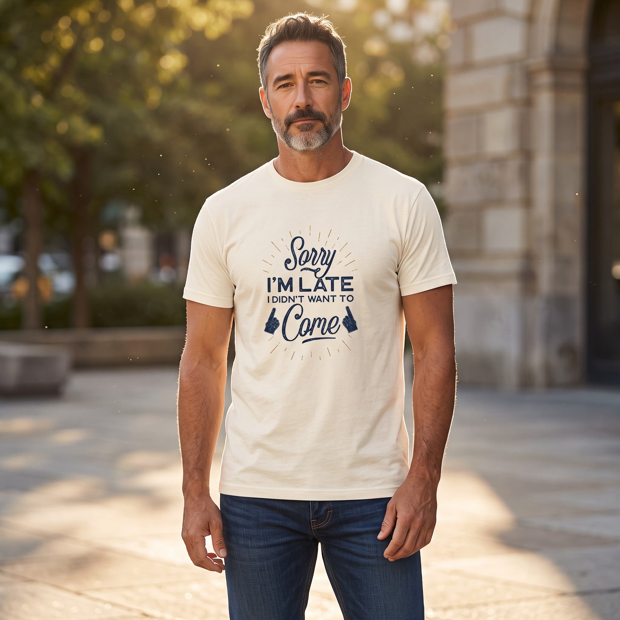 Heren shirt - sorry.... korte mouw - comfortabel katoen