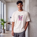 Heren T-shirt – Chill out – korte mouw – naturel