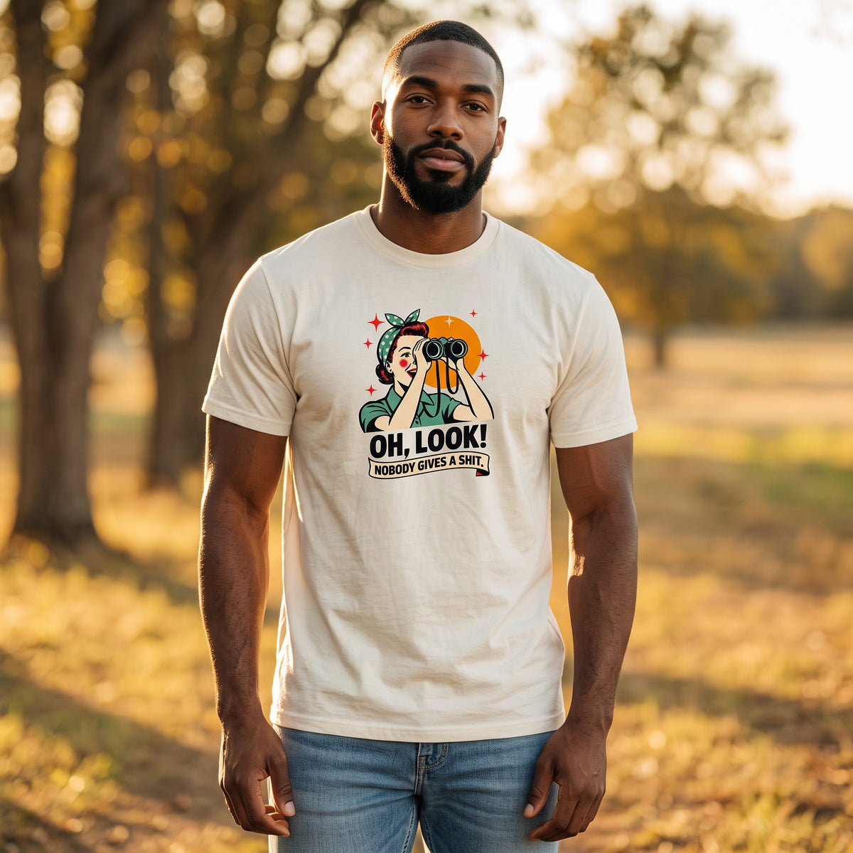 T-shirt - Oh, look! - korte mouw - comfortabel katoen