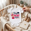 Baby romper - met print - korte mouw  - cadeau voor zwangerschap - kraamcadeau (Kopie)