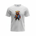 Heren t-shirt - korte mouw - met print - beertje hip hop