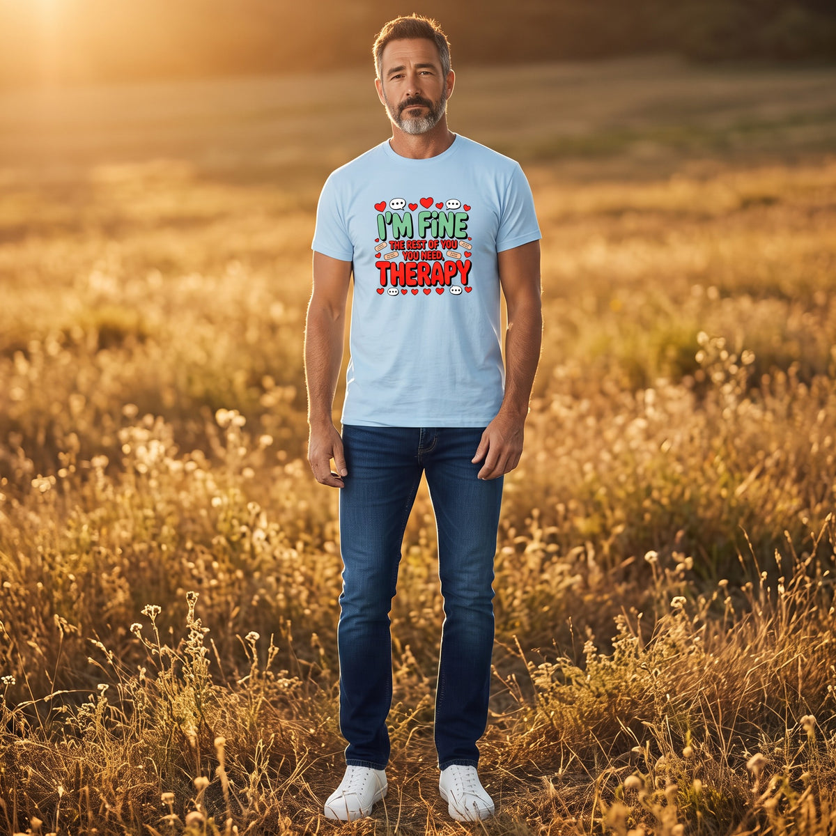 Grappig shirt - sarcasm -heren - met opvallende print - korte mouw