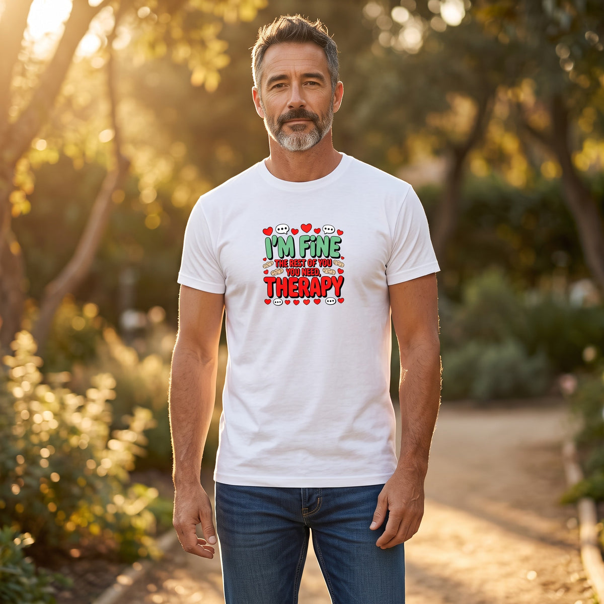 Grappig shirt - sarcasm -heren - met opvallende print - korte mouw