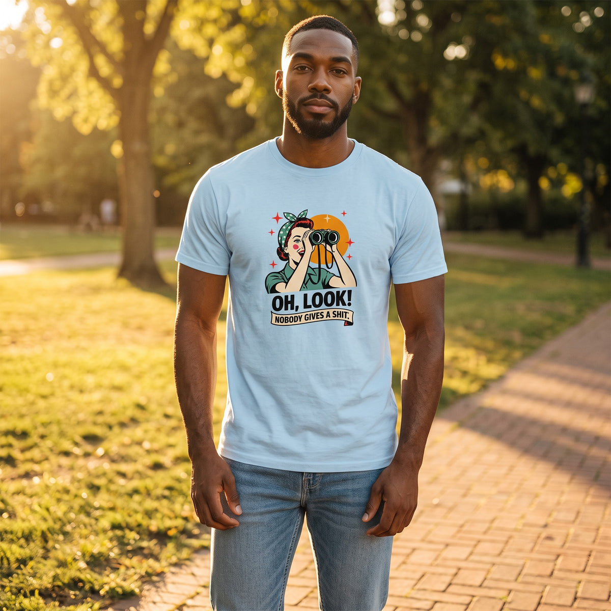 T-shirt - Oh, look! - korte mouw - comfortabel katoen