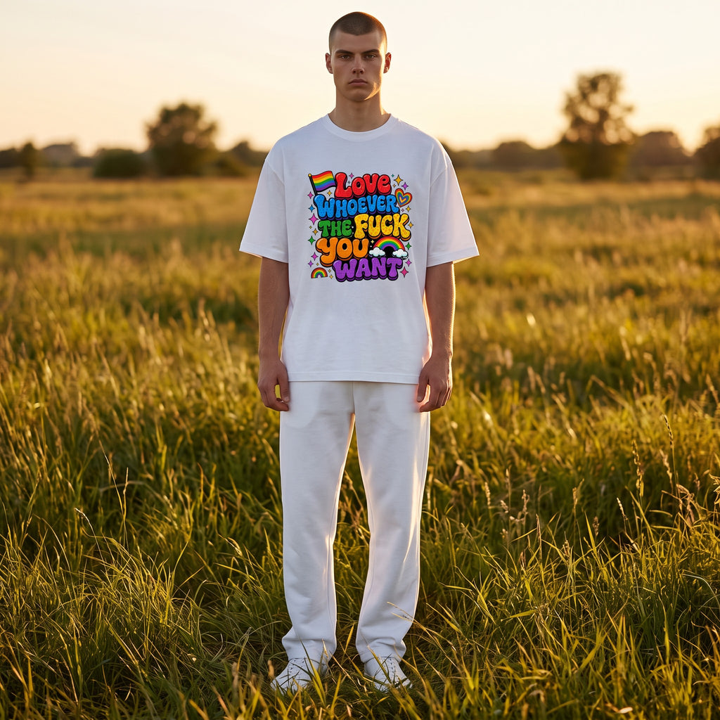 Shirt - Love what you want - katoen - korte mouw - comfortabel