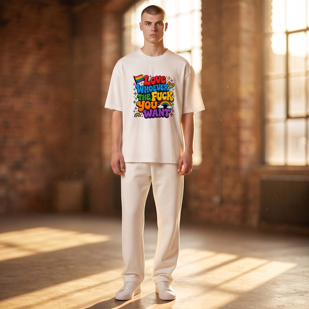 Shirt - Love what you want - katoen - korte mouw - comfortabel