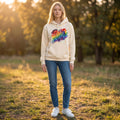 Sweatshirt - Love is Love - lichtgeel - comfortabel katoen