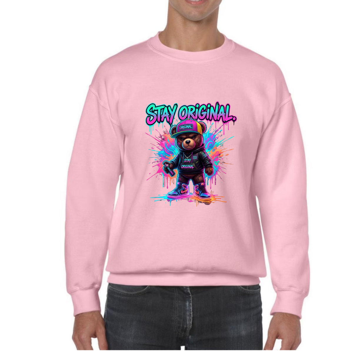 Sweatshirt - Trui - met print - unisex  - lange mouwen