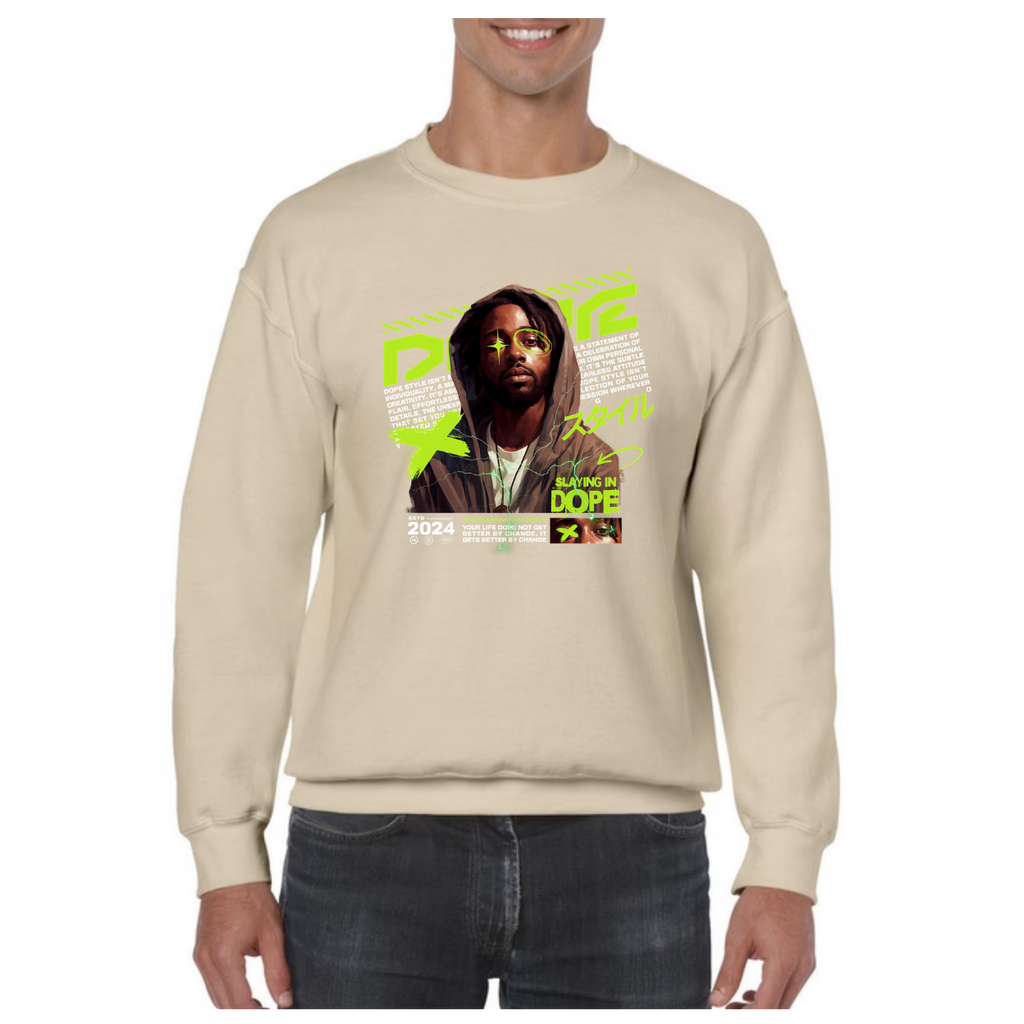 Sweatshirt - Trui - met print - unisex - lange mouwen