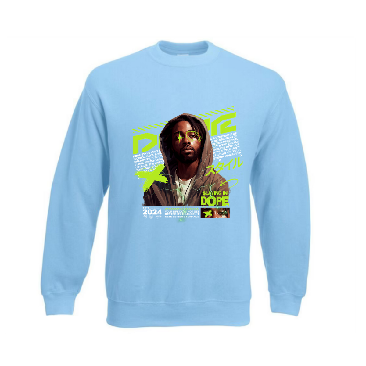 Sweatshirt - Trui - met print - unisex - lange mouwen