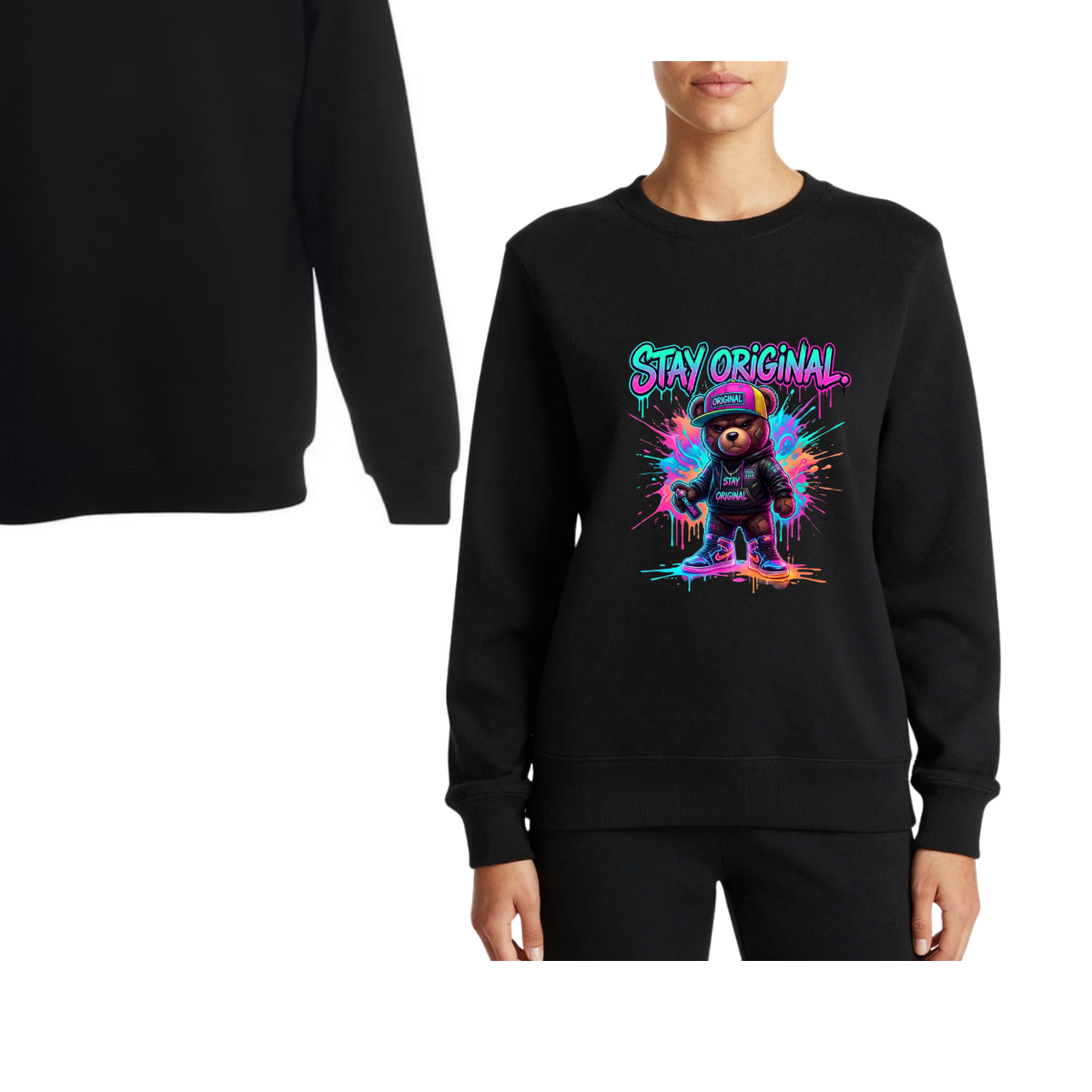 Sweatshirt - Trui - met print - unisex  - lange mouwen